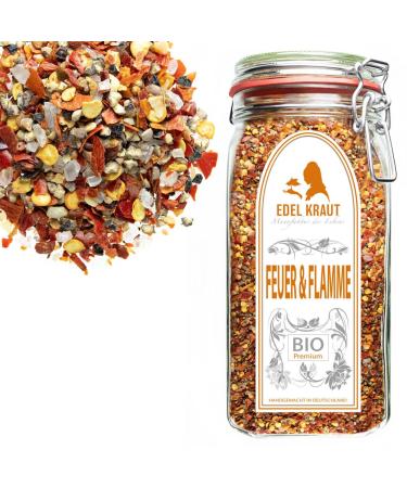 Organic Fire and Flame Spice Mix - 700g Glass | 100% Natural Premium Spices | Noble Herb - Additive-Free & Biologically Cultivated - Buy Online on GoSupps.com
