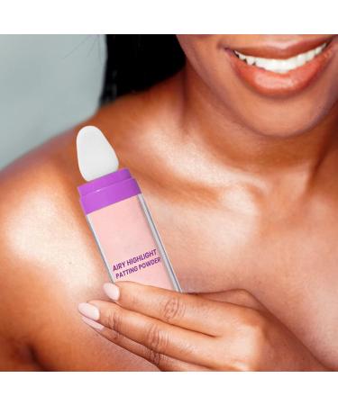 Highlighter Make Up Powder Waterproof Lightening Powder Waterproof Smooth 9g Highlighter Makeup for Cheeks Face Hair for Daily and Festivals Pink - Buy Online on GoSupps.com