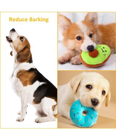 Kapetgo 6 Pack Luxury Dog Squeaky Toys for Puppy Cute Small Plush Dog Toys for Small Medium Dogs - Buy Online on GoSupps.com