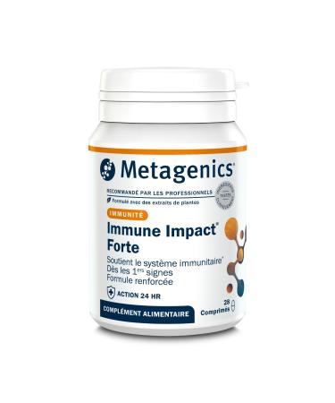 Metagenics Immune Impact Forte - Vitamine D Zinc S l nium & Th Vert - Soutien Immunitaire & D fenses Naturelles - Sans Gluten Sans Lactose V g tarien - 28 Comprim s - 2 Semaines