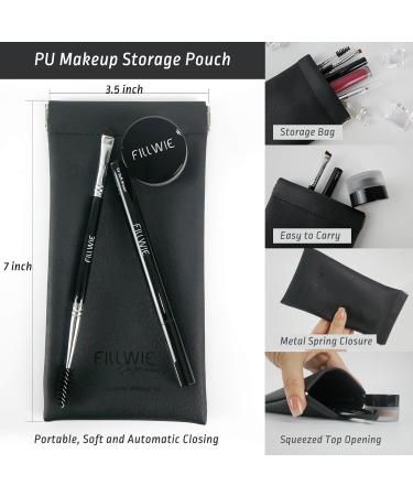 Buy Eyebrow Pomade Stamp | Microblading Liquid Pen Kit | Dark Brown Eyebrow Kit with Spoolie Brush & Travel Pouch - Fast International Shipping - Buy Online on GoSupps.com