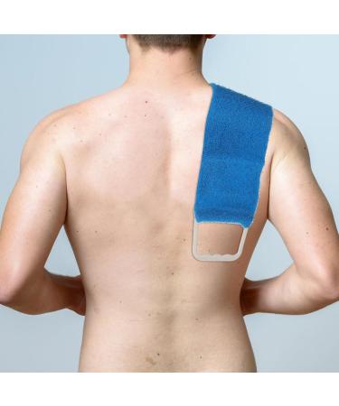 Massage Bath Towel Back Scrubber - Men's Bath Body Brush for Ultimate Relaxation - Buy Online on GoSupps.com