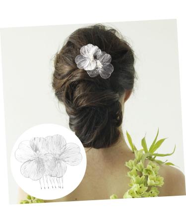 Ipetboom Gold Hair Accessories Bride Headpiece Bridal Flower Hair Comb Headpiece for Bride Wedding Hair Accessories for Brides Hair Accessories for Women Tiara Hair up Miss Alloy Vintage - Buy Online on GoSupps.com