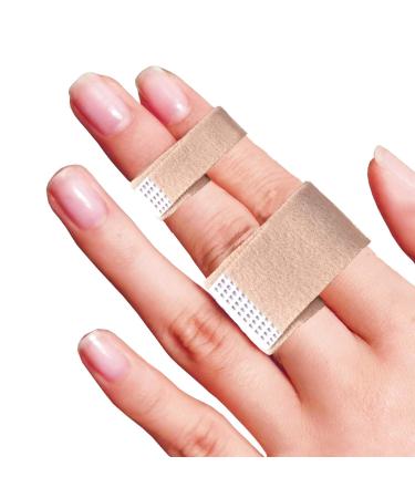 Reppkyh Finger Wrap Tape  9 Pcs Finger Tapes for Broken  Sprained  Fractured Finger  Finger Straps for Jammed  Swollen  Dislocated Joint Nude