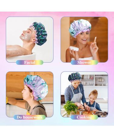 G2PLUS Large Shower Cap for Long Hair 32CM Green - Reusable Elastic Bath Cap for Women - Ideal for Spa and Home Use - Buy Online on GoSupps.com