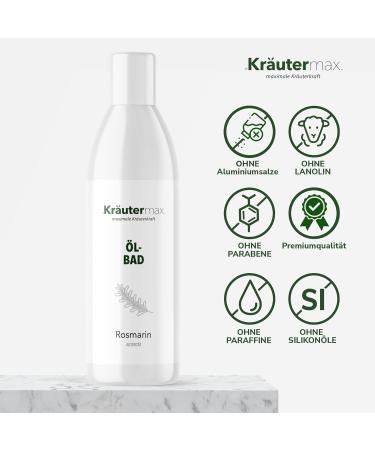 Rosemary Bath Oil - 100% Essential Oil Bath Additive | 3 x 250ml | International Shipping Available - Buy Online on GoSupps.com