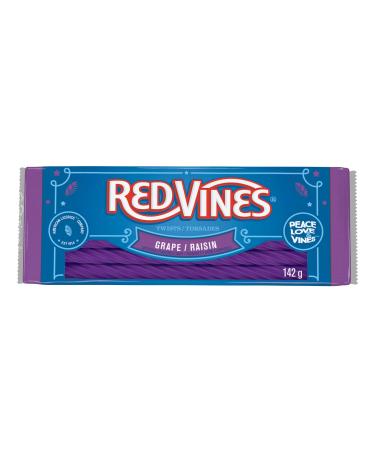 Red Vines Grape Licorice Twists 142g Tray