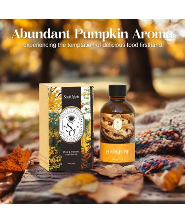 Autumn Pumpkin Pie Essential Oil 120ml - Natural Fall Fragrance for Aromatherapy Diffusers Massage & Candle Making - Buy Online on GoSupps.com