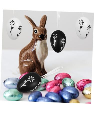 Cabilock 12 Pcs Easter Eggs Easter Hanging Eggs Adorable Egg Ornament Egg Ornaments Basket Mini Plastic As Shown 2x2pcs 6X4CMx2pcs - Buy Online on GoSupps.com