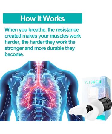 Breathing Exercise Device for Lung Expansion Training | Adjustable Resistance, Increase Lung Capacity, Improve Sleep & Performance - Buy Online on GoSupps.com