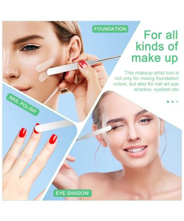 WXJ13 Makeup Spatula & Palette Set - 6 Pieces for Eye Shadow Nail Art & Foundation - Stainless Steel & Leather Covers - International Shipping Available - Buy Online on GoSupps.com