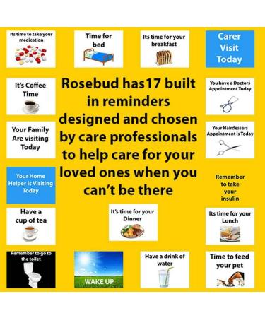 NRS Healthcare Rosebud Reminder Dementia Clock - Memory Support Aid - Buy Online on GoSupps.com