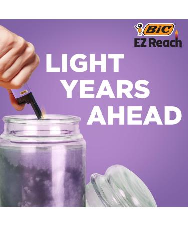 BIC EZ Reach Lighter Assorted Colors 40-Pack (Colors Will Vary) Great for Candle Lighting - Buy Online on GoSupps.com