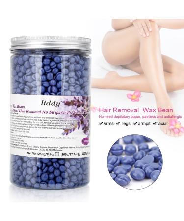 Hartwachs Beans 500g - Painless Hot Wax for Women & Men | Lavender Full Body Hair Remover - Buy Online on GoSupps.com