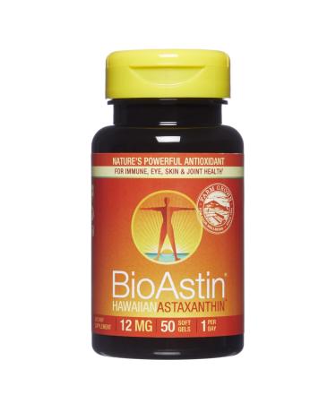 Nutrex Hawaii BioAstin Hawaiian Astaxanthin 12 mg 50 Gel Caps
