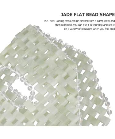 INOOMP Masque de Massage en Jade Naturel 11 X8 Yeux Effet Rafra chissant Soulagement des Gonflements et Relaxation Sommeil Maison - Buy Online on GoSupps.com