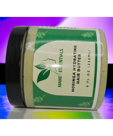 Moringa Hydrating Hair Butter - 100% Herbal Blend for Hair Nourishment & Scalp Care - Promotes Healthy Hair - 8 oz.