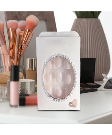 Press On Nails Removable Nails | No Glue Press On Nails Fake Nails Short Removable False Nails Kit for Women - Buy Online on GoSupps.com