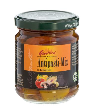 Gustoni Gustoni Antipasti Mix with Herb Oil (190 g) - Organic