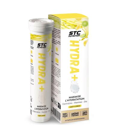 STC NUTRITION - Hydra+ - Isotonic drink preparation based on Electrolytes, Vitamins, Sugar and Natural Sweetener - Optimizes hydration - 20 Lozenges