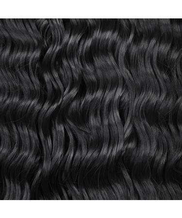 Silike Synthetic 32 Crochet Hair Deep Wave Braiding Extension 4 Pack - Long Ocean Wave Style - Soft Human Hair Feel - 1B Color - Buy Online on GoSupps.com