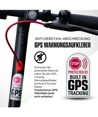 Secure Your E Scooter with Castle Anti-Theft Set | 3x Thicker Chain & GPS Warning Sticker - Buy Online on GoSupps.com