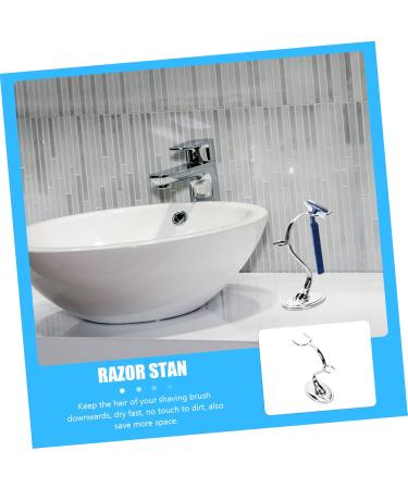 Beaupretty 4-Piece Razor Holder Set for Men - Stylish Razor and Brush Stand for Optimal Storage | Zinc Alloy Design - Buy Online on GoSupps.com