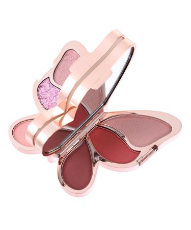 NOLITOY 2 Pcs Eyeshadow Palette Blush for Cheeks Makeup Artist Must Haves Cosmetic Supply Lucky Shimmer Miss 1 count (Pack of 1) As Shown 4x2pcs