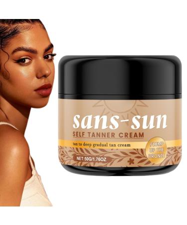 Self Tanning Cream 50 g Self Tanning Without Sun Unisex Moisturizing Bronzing Lotion for Indoor Outdoor Use Summer Beach