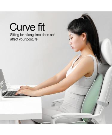 Car Seat Back Cushion | Breathable Car Lumbar Support for Driving Seat | Ergonomic Summer Waist Protection Soft Sponge Car Waist Pad Green - Buy Online on GoSupps.com