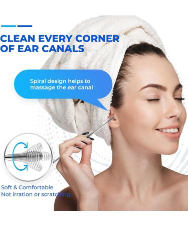 Ear Wax Removal Stainless Steel 360 Spiral Ear Care Tools - Buy Online on GoSupps.com