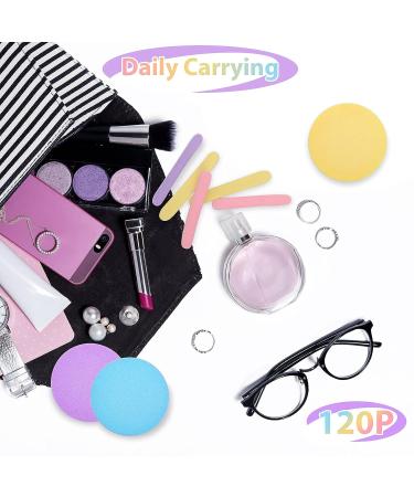 120pcs Facial Compressed Sponges | Professional Makeup Sponge Set for Women | Exfoliating Cleansing Pads | Halloween & Christmas Gifts - Buy Online on GoSupps.com
