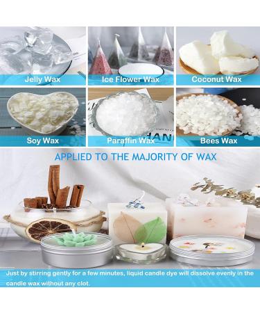 24 Color Liquid Candle Dye for DIY Candle Making - Soy Wax, Beeswax, Gel Wax, Paraffin Wax - 0.35oz/10ml Each - Buy Online on GoSupps.com