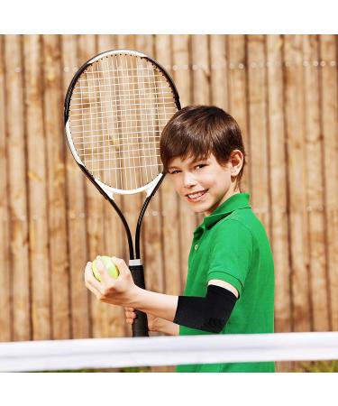 Kids Elbow Brace Compression Sleeve 2-Pack for Gym Sports - Medium Size - Buy Online on GoSupps.com