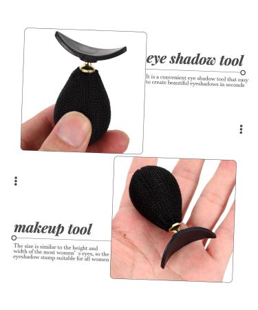 FRCOLOR 2pcs Eyeshadow Stamp Applicator - Durable Eye Makeup Tool for Perfect Crease & Seal - Black | International Shipping - Buy Online on GoSupps.com