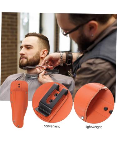 PopetPop Garden & Hairdressing Scissors Set - Leather Sheath Salon Shears with Pocket Comb - Durable 23.2x8cm Light Brown Holster - Buy Online on GoSupps.com