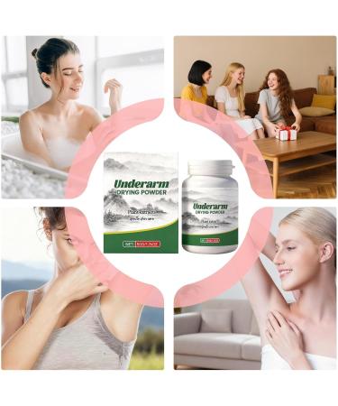  Generisch Antiperspirant powder 50g absorbs perspiration for underarms against sweating in hot weather suitable for women men travel business conferences - Buy Online on GoSupps.com