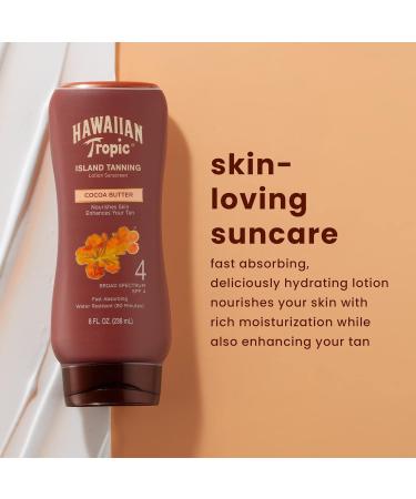 Hawaiian Tropic Island Tanning Lotion Sunscreen SPF 4 Twin Pack and Tanning Oil Spray Sunscreen SPF 6 - Buy Online on GoSupps.com