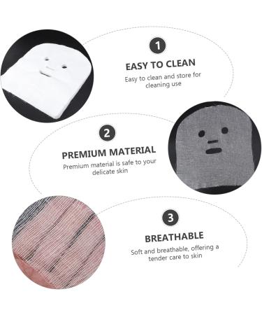 WOONEKY Lot De 100 Masques De Beaut En Coton Pr -d coup s Doux Et Respirants Taille Standard Visage Et Salon De Beaut Usage Professionnel Et Personnel - Buy Online on GoSupps.com