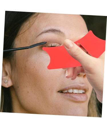 Beavorty Eyeliner Lash Tools Eye Makeup Makeup Eyeliner Nose Shadow Guard Mascara Drawing Aid Tool Mascara Make up Red Safety Mask Thermostat Miss 10.3x3.8cm Red - Buy Online on GoSupps.com