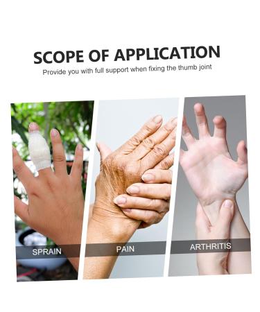 FRCOLOR Adjustable Thumb Immobilizer Support - Breathable Thumb Stabilizer & Splint for Pain Relief - Portable Thumb Guard Holder - Buy Online on GoSupps.com