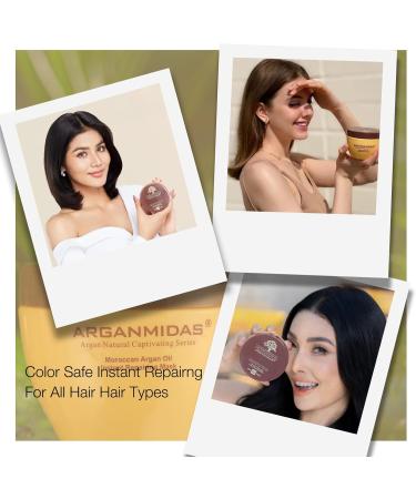 Hair Mask for Dry Damaged Hair Treatment Instant Repair Mask Moroccan Argan Oil Moisturizing Deep Conditioner Hair Treatment Mask for - Buy Online on GoSupps.com