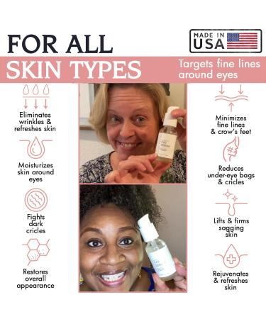 Shop Bella V rit Vegan Tri-Peptide Eye Serum | Smooth Fine Lines Brightens Dark Circles & De-Puffs Bags | Hyaluronic Acid & Bergamot - 1 Fl Oz - Buy Online on GoSupps.com