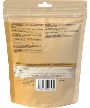 Catz Finefood MEATZ Duck Cat Snack - Grain-Free Sugar-Free With Aloe Vera - 45g Crispy Grilled Stripes for Cats - Buy Online on GoSupps.com