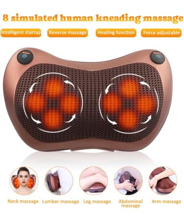 Mineup Shiatsu Massage Device - Neck Pillow with Heat & 8 Massage Knots | Ultimate Comfort for Home Office & Car - Perfect Father's Day Gift - Buy Online on GoSupps.com