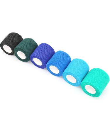 KEQCQE Cohesive Bandage Self Adherent Wrap Athletic Tape Breathable Vet Tape First Aid Tape for Dogs Cats Horses Birds & Wrist Healing Ankle Sprain Swelling (2 Inch Blue Change 6 Rolls) - Buy Online on GoSupps.com