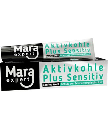 MARA EXPERT Activated Charcoal and Sensitive Medical Toothpaste Natural White Teeth Charcoal Activated Charcoal Tooth Whitener for Sensitive Teeth - Buy Online on GoSupps.com