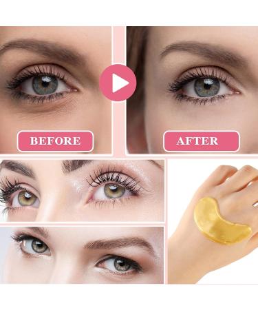 30 Pairs 24K Gold Under Eye Masks - Hydrating Eye Patches for Fine Lines Puffiness & Dark Circles - Collagen Gel Pads for Women - Buy Online on GoSupps.com