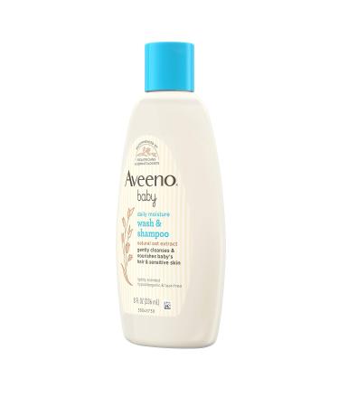 Aveeno Baby Wash & Shampoo 8 fl oz | Gentle Cleansing for Baby | Buy Internationally - Buy Online on GoSupps.com