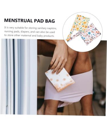 Healeved Menstrual Pad Bags - Set of 2 | Women's Coin Purse & Card Holder Wallet | Menstrual Liner & Tampon Collection Pouch | Cosmetic & Coin Bag - Buy Online on GoSupps.com